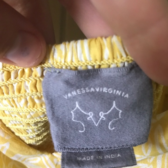 NEVER WORN ANTHROPOLOGIE yellow crop top - Picture 3 of 3